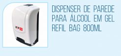 Dispenser de Parede para Álcool em Gel com Refil